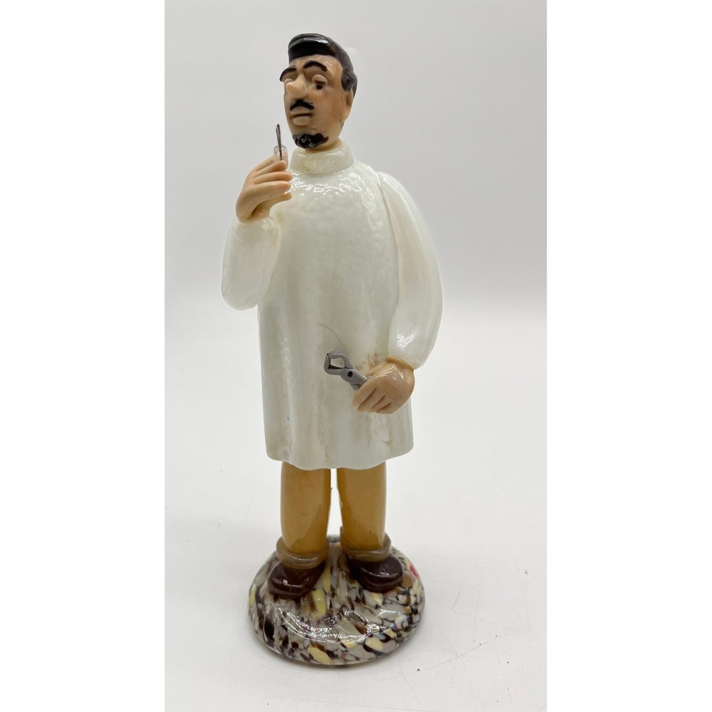 Dentist Figurine by Czechoslovakian Glass art Sculpture blown glass